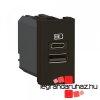 Legrand Program Mosaic ketts USB-A s USB-C tltaljzat - 3