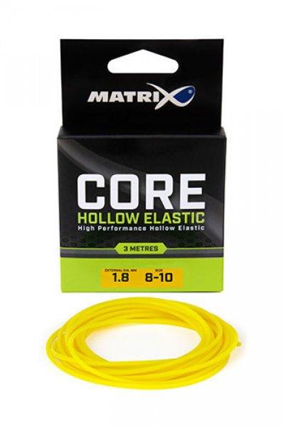 Fox Matrix Core Hollow Elastic 8-10 3,00m 1,8mm csőgumi (GAC392) Sárga