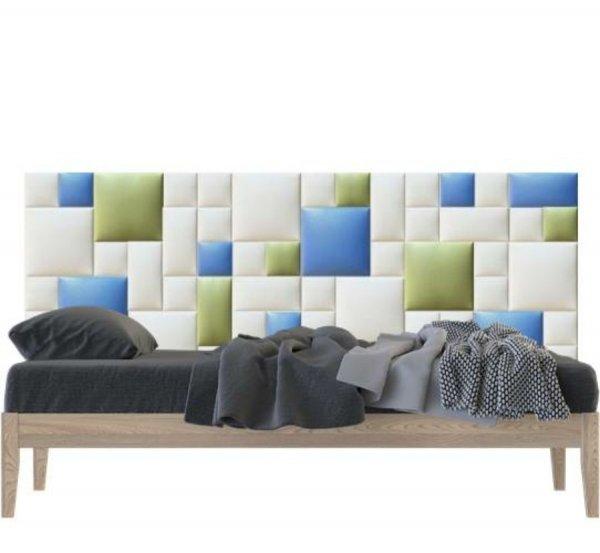 Műbőr falvédő-153 P-12 hangszigetelő panel faldekoráció (200x75 cm)