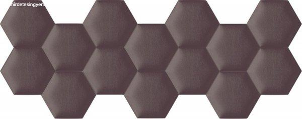 Kerma extra sötét barna színű falvédő hatszög falpanelekből - Melody 345