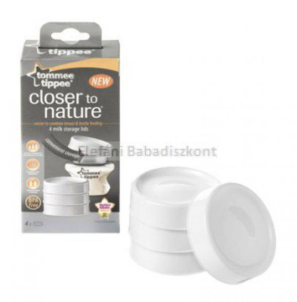 Tommee Tippee Closer To Nature Anyatejtároló fedél #4db