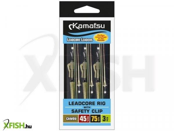 Kamatsu Leadcore Rig Safety Clip Előke 45 Lbs 75 Cm 3 db/csomag