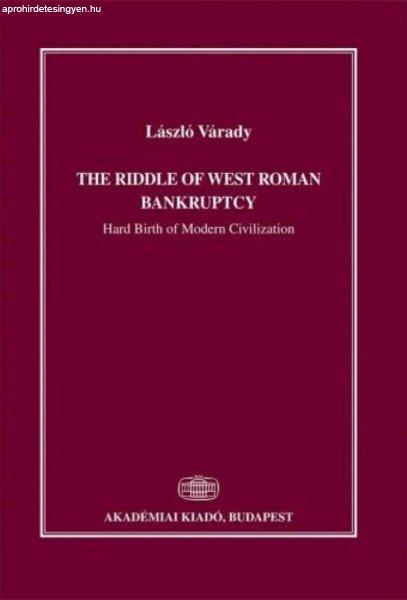 Várady László - The riddle of west roman bankruptcy
