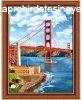 Gymntfests szett, Golden Gate hd, 30x40cm