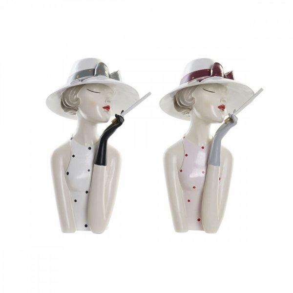 Dekoratív Figura DKD Home Decor 18,5 x 15 x 31 cm Hölgy Rózsaszín Fehér (2
egység) MOST 58742 HELYETT 37172 Ft-ért!