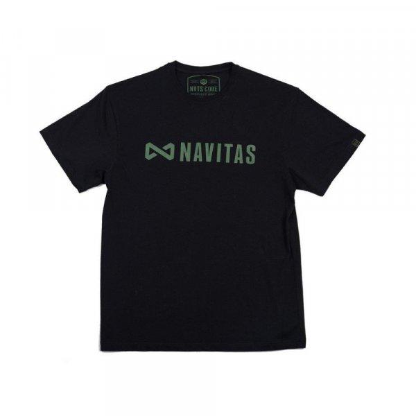 Navitas Core Tee Fishing T-Shirt Black Póló (70482-10) több méret