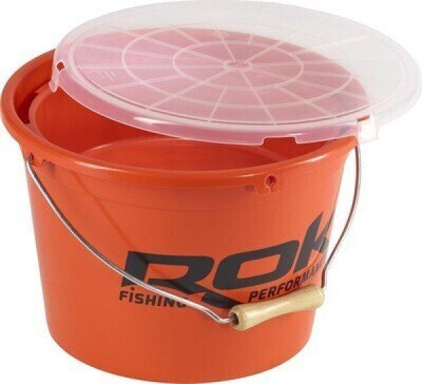 Rok Fishing Performance - Round Bucket Orange 3In1 Set - 25l vödör +8l tál
+fedél (ROK030269)