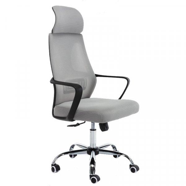 Forgó irodai szék, Nigel, szövet, 68x127x52 cm, szürke