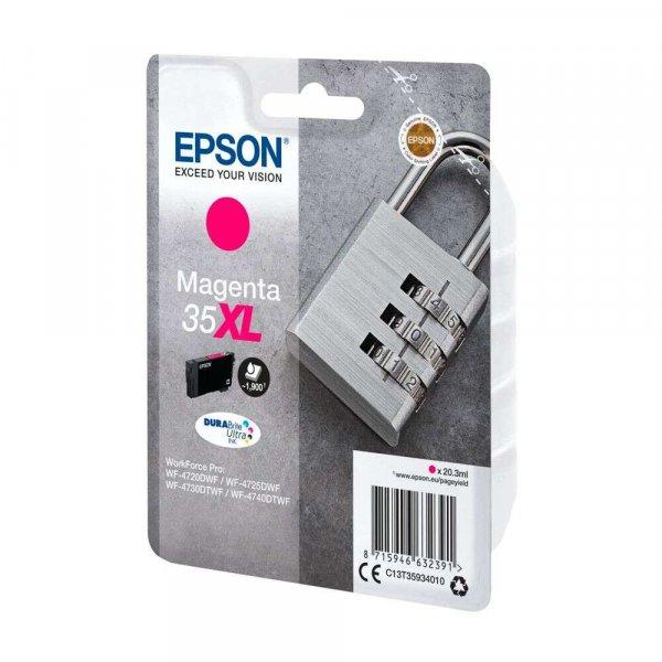 Epson Padlock C13T35934010 tintapatron 1 db Eredeti Nagy (XL) kapacitású
Magenta