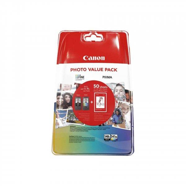 Canon PG-540L CL-541XL Multipack Black + Color tintapatron eredeti + Canon GP501
Fotópapír gloss 5224B012