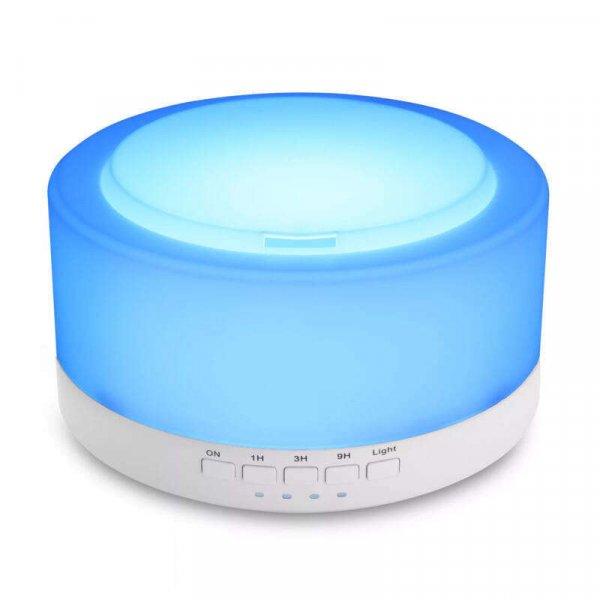 MOON LED-es aromaterápiás párologtató/diffúzor távirányítós bluetooth
hangszóróval - 1000 ml (BBV)