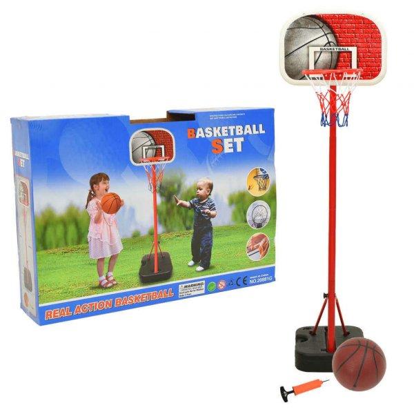 vidaXL hordozható és állítható gyermek kosárlabda szett 138,5 - 166 cm