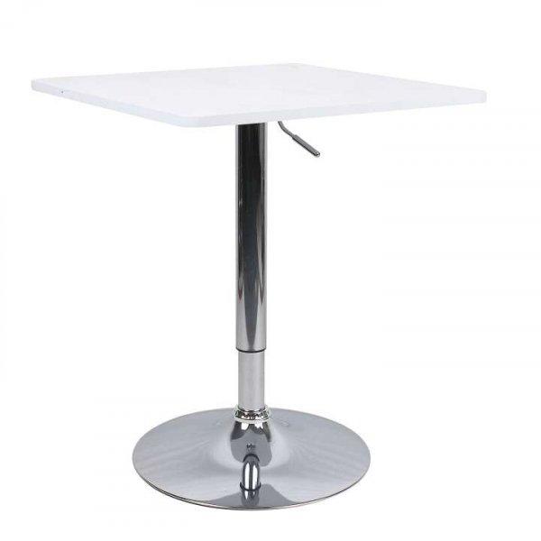 Florian 2 New K91_60 állítható Bárasztal #fehér-ezüst