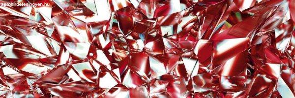 Piros gyémánt, konyhai matrica hátfal, 180 cm