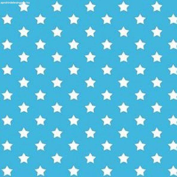 Kék csillagos mintás öntapadós tapéta