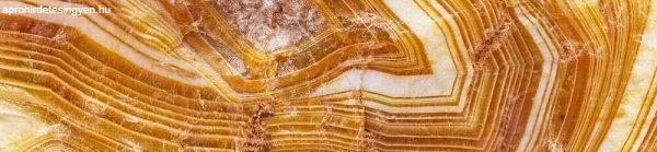 Sárga kristály, konyhai matrica hátfal, 260 cm