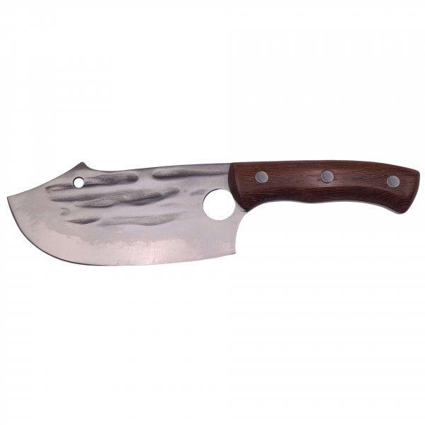 IdeallStore® szatír kés, kézzel készített, spirituális penge, 28 cm,
rozsdamentes acél, 300 g, barna