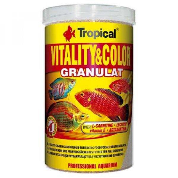TROPICAL Vitality&Color Granulat 1000ml/550g színélénkítő granulált
haltáp