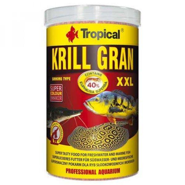 TROPICAL Krill Gran XXL 1000ml/500g többösszetevős színfokozó haltáp
merülő granulátum formájában