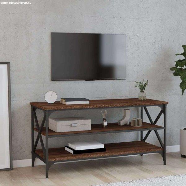vidaXL barna tölgyszínű szerelt fa TV-szekrény 100x40x50 cm
