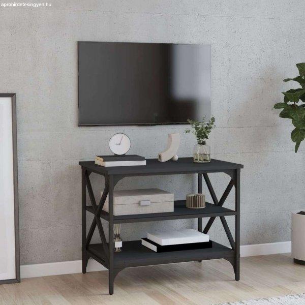 vidaXL fekete szerelt fa TV-szekrény 60x40x50 cm