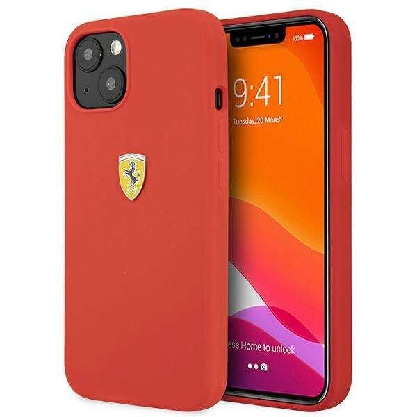 Ferrari FESSIHCP13SRE iPhone 13 mini piros/red hard Silicone telefontok