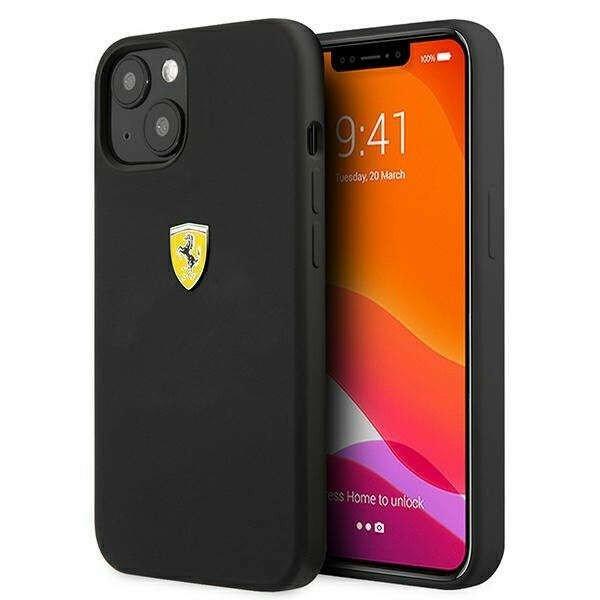 Ferrari FESSIHCP13SBK iPhone 13 mini fekete/fekete hard Silicone telefontok
