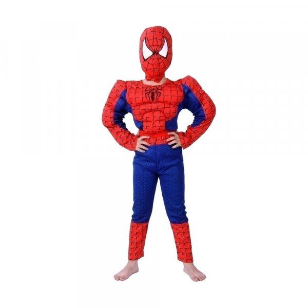 IdeallStore® klasszikus Spiderman jelmez szett izmokkal, 3-5 év, 100-110 cm,
tapadókorongos kesztyű, korongok és LED maszk