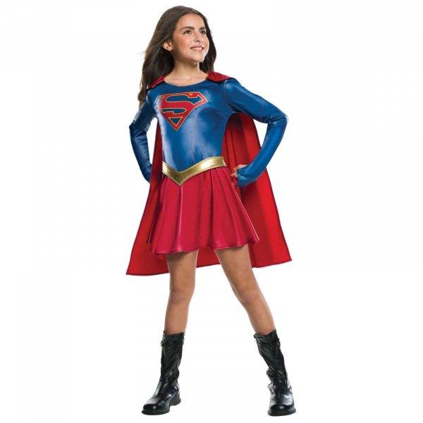 Supergirl jelmez lányoknak 130 - 140 cm 8-10 éveseknek