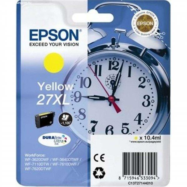 Epson 27XL T2714 Yellow tintapatron eredeti C13T27144012 Ébresztőóra