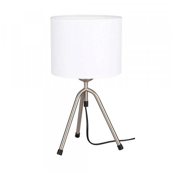 Tami asztali lámpa E27-es foglalat, 1 izzós, 60W szatén-fekete-fehér