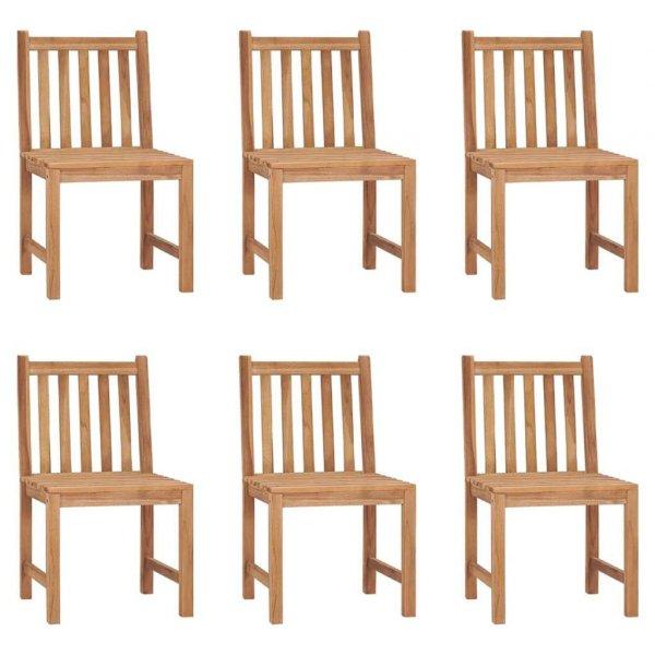 6 db tömör tíkfa kerti szék párnákkal