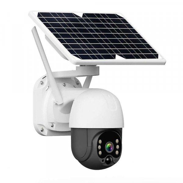 Időjárásálló, napelemes biztonsági kamera - 4G 1080p újratölthető
akkumulátoros kamera éjszakai látással, kétirányú PTZ (BBV)
