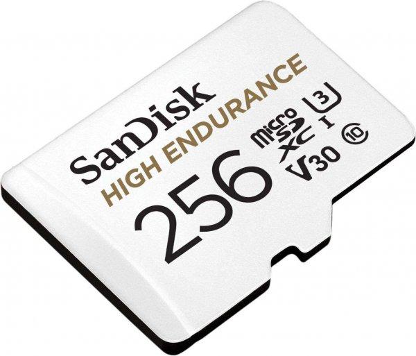Sandisk High Endurance 256GB MicroSDHC UHS-I Class 10 memóriíkártya + adapter