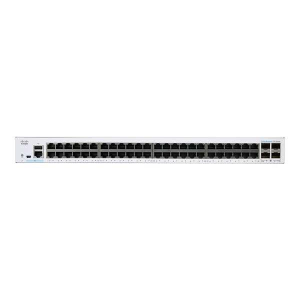 Cisco CBS250-48T-4G-EU hálózati kapcsoló Vezérelt L2/L3 Gigabit Ethernet
(10/100/1000) Ezüst