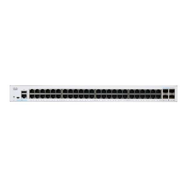 Cisco CBS350-48T-4G-EU hálózati kapcsoló Vezérelt L2/L3 Gigabit Ethernet
(10/100/1000) Ezüst