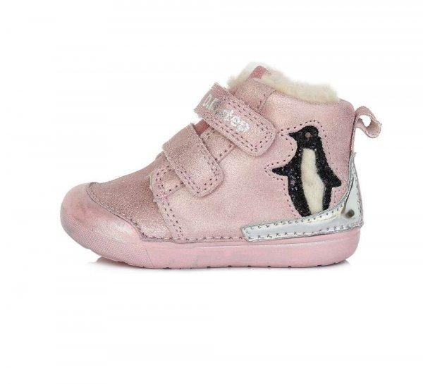 D.D. Step metál rózsaszín Pingi bélelt téli cipő 24