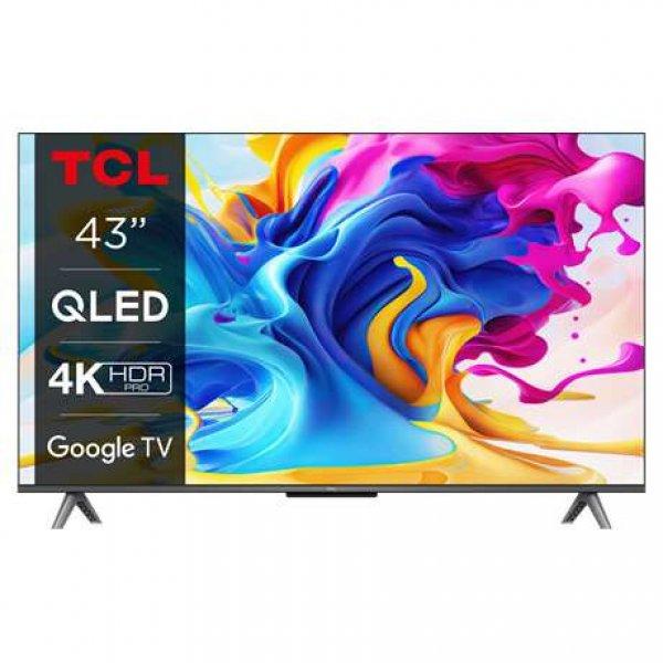 TCL 43C643 4K UHD Google Smart QLED televízió, 109 cm