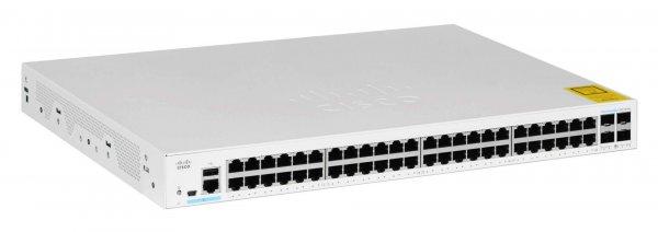 Cisco CBS250-48T-4X-EU hálózati kapcsoló Vezérelt L2/L3 Gigabit Ethernet
(10/100/1000) Ezüst