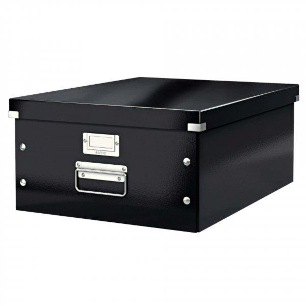 Leitz Click&Store irattároló doboz A3 méretű metálfényű fekete 60450095