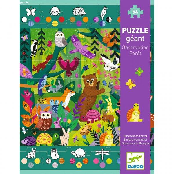 Djeco óriás puzzle, Kalandok az erdőben, 54 db, 50 x 70 cm