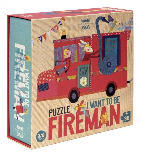 Londji Puzzle, 36 darab, tarka-tűzoltók