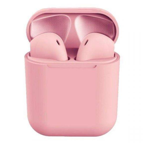 Bluetooth sztereó fülhallgató, v5.0, TWS, töltőtok, iNPods 12, matt,
rózsaszín