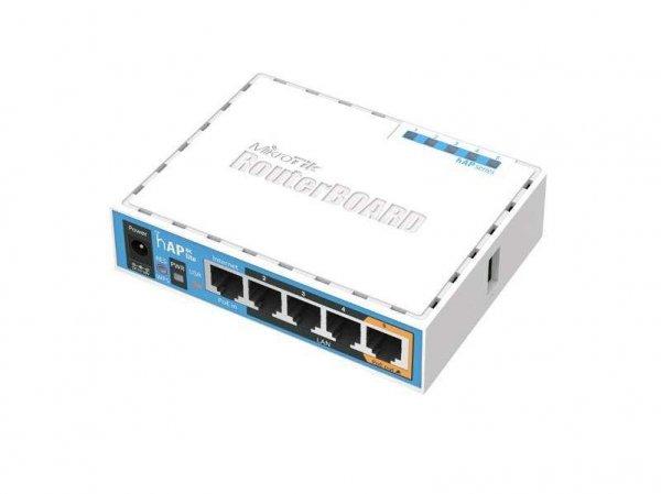 MikroTik hAP ac lite RB952Ui-5ac2nD L4 64Mb 5x FE LAN Dual-band Vezeték
nélküli Router
