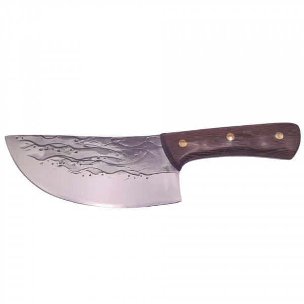 IdeallStore® vadászkés, kézzel készített, Wave Blade, 28 cm, rozsdamentes
acél, barna
