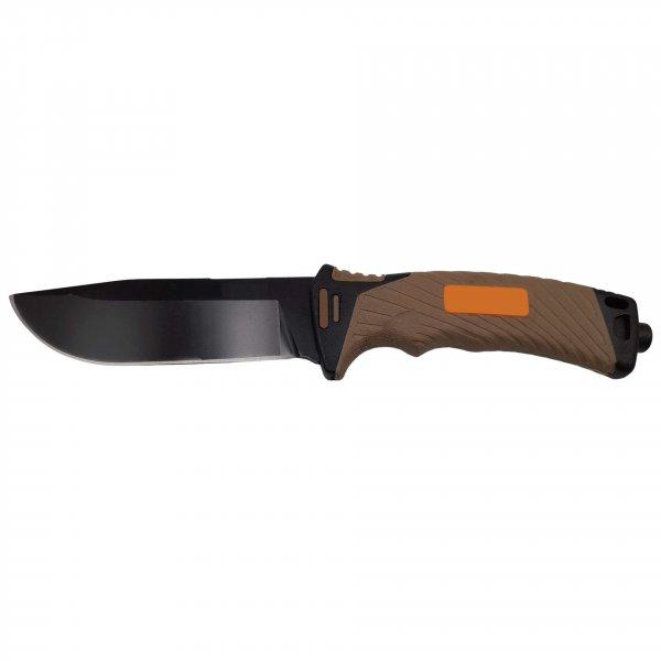 IdeallStore® vadászkés, Tactical Survival, 25 cm, rozsdamentes acél, bézs
színű, tok mellékelve