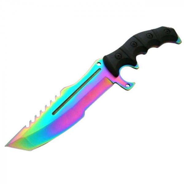 IdeallStore® vadászkés, Rainbow Element, 30,5 cm, rozsdamentes acél, több
színű