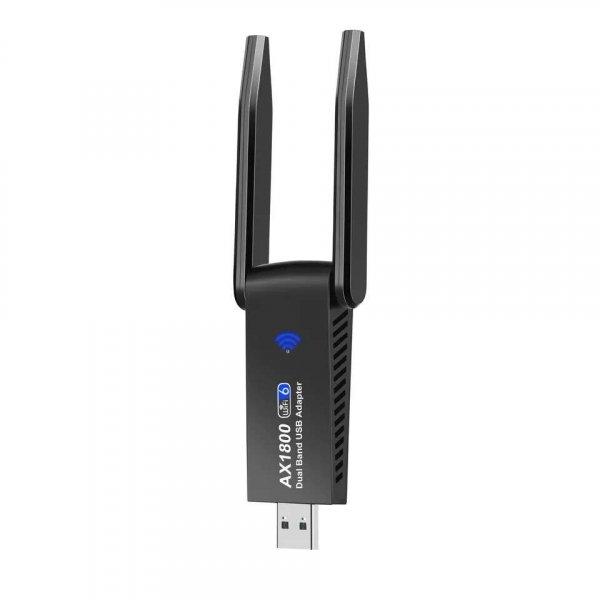 HIGI® AX1803 - USB Wireless Wifi Adapter - 1800Mbps, USB 3.0, Dual Band: 2.4GHz
+ 5.8GHz