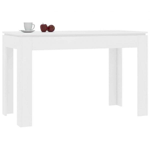Fehér forgácslap étkezőasztal 120 x 60 x 76 cm