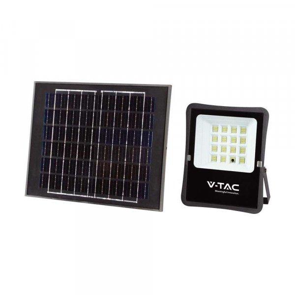 V-TAC napelemes LED reflektor 12W hideg fehér, 1200 Lumen - SKU 6966